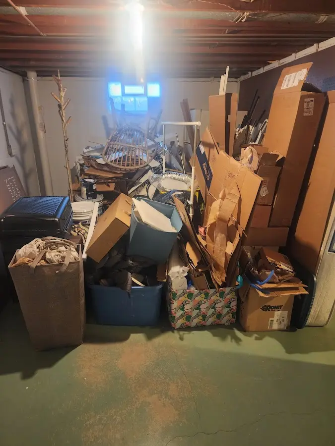 Roll-off dumpster container at job site for Concrete Dumpster Rental in Absecon